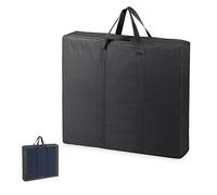 Fenghome Waterproof 500D Oxford Cloth Folding Table Storage Bag, Multifunctional Folding Camping Table Carrying Case with Shoulder Strap Outdoor - 94x12x77cm (Black-Only Bag)