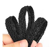 Fenghuangwu 13 Yard Handmade Basic Trim 1.3 cm/0.51 Inch Diameter Gimp Braid for DIY Décor (Black)