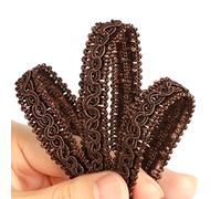 Fenghuangwu 13 Yard Handmade Basic Trim 1.3 cm/0.51 Inch Diameter Gimp Braid for DIY Décor (Dark Coffee)