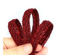 Fenghuangwu 13 Yard Handmade Basic Trim, 1.5 cm/0.59 Inch Diameter Gimp Braid for DIY, Decoration (Red, 13 Yard)