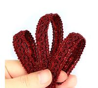 Fenghuangwu 6.5 Yard Handmade Basic Trim, 1.5 cm/0.59 Inch Diameter Gimp Braid for DIY, Décor… (red, 6.5)