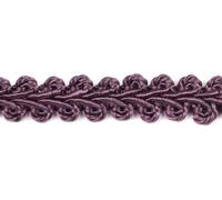 Fenghuangwu Braid Trim 1/2 inch 13.6 Yards French Gimp Basic Sewing Polyester DIY Crafts Costume Home Decorative (Dark Purple)