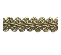 Fenghuangwu Braid Trim 1/2 inch 13.6 Yards French Gimp Basic Sewing Polyester DIY Crafts Costume Home Decorative (Taupe)