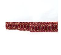 Fenghuangwu Polyester Woven Gimp Braid Trim, 6.5 Yard, 2 cm/0.79 inch Diameter, Red, Perfect for Christmas Homemade Craft & Home Office Decorating