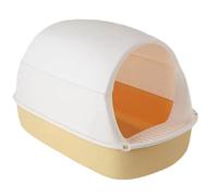 FENGJISUN Cat Litter Tray Cat Litter Box Hooded Cat Litter Box Pet Litter Tray Easy To Clean Practical Pet Supplies Detachable Kitty Litter Pan Kitty Litter Tray(Yellow)