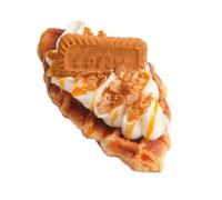 FENGJISUN Fake Desserts Decoration 8pcs Fake Waffle Cake Food Model Simulation Realistic Imitation Faux Waffle Replica Pastries(C)