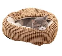 FENGJISUN Pet Bed For Dog Or Cat Pet Dog Cat Tent House The General Closed Cozy Folding Portable Bed With Floors Small Pet Supplies(A,60 * 60cm)