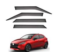 FENGJP Car Window Wind Deflectors for Mazda 2 Hatchback MK3 DJ DL 2015+, Window Wind Deflector Visor Rain Smoke Guards Automotive Accessories