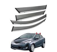 FENGJP Car Window Wind Deflectors for Mazda 2 Sadoon MK2 2008-2014, Window Wind Deflector Visor Rain Smoke Guards Automotive Accessories