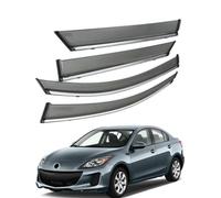 FENGJP Car Window Wind Deflectors for Mazda 3 Sedan BL 2011-2015, Window Wind Deflector Visor Rain Smoke Guards Automotive Accessories