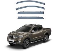 FENGJP Car Window Wind Deflectors for Renault Alaskan MK1 2015-2024, Window Wind Deflector Visor Rain Smoke Guards Automotive Accessories