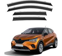 FENGJP Car Window Wind Deflectors for Renault Kaptur 2019 2020 2021 2022 2023 2024, Window Wind Deflector Visor Rain Smoke Guards Automotive Accessories