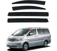 FENGJP Car Window Wind Deflectors for Toyota Alphard MK1-AH10 2002-2007, Window Wind Deflector Visor Rain Smoke Guards Automotive Accessories