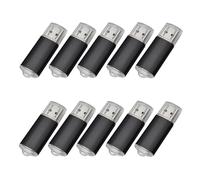 Fenglangrong 10 Pack Flash Drive 2GB USB Sticks, USB 2.0 Thumb Drives Bulk Flash Drive Pack 2GB Pendrive USB Memory Stick Zip Drive USB Sticks 10 Pack Black