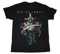 FENGMI Men's Whitesnake Restless Heart David Coverdale Deep Purple New Black T-Shirt Size L