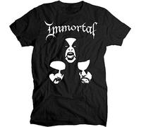 FENGMI SHANHUA Immortal Band Black Metal V1 T Shirt Black Black