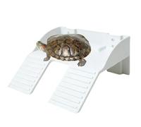 fengminmaoyi Turtle Dock,Non-Slip Large with Food Holder Ramp - Basking Area for Turtle Tank | for Tortoise Terrapin Gecko Lizard Frog Aquatic Pets Enrichment Feeding