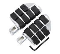 FENGREN Motorcycle Accessories Front Driver Rider Rubber Foot Pegs Footrests Footpegs For Suzuki Boulevard M109R M90 M50 C50 Volusia 800 (Style H Chrome)
