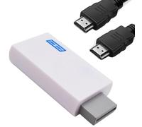 FENGRUI 1 Pcs Wii to HDMI Adapter with 1M Cable,Converter for Retro Game,Wii to HDMI Adapter 1080p/720p Connector Output Video with 3.5mm Audio Jack Compatible with All Wii Display Modes