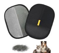 FENGRUI Pet Grooming Gloves,2 Pcs Reusable and Durable Double Sided Pet Hair Removal Gloves for Cat Dogs,Versatile Static Removal Gloves for Washing, Deshedding,Grooming