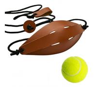 FENGSHOUNIAN Handmade Leather Shepherd Sling with Paracord Rock Thrower