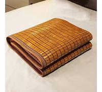 FENGSHOUU Bamboo Bed Mat,Cooling Summer Sleeping Mat,Carbonized Mahjong Bamboo Mat,Bamboo Cool Seat Cushion Mat,Folding Smooth Air Conditioning Mat,for Sofa and Bed (50x130cm(20x51in))