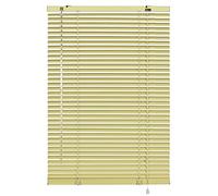 FENGSHOUU Yellow Aluminum Venetian Blinds Slat Window Blinds,Metal Blackout Horizontal Blinds,Home Office Kitchen Bathroom Waterproof Privacy Screen Sun Shade,Customizable (W90xH150cm(36x59in))