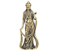 FENGSHUI-CAISHEN Little Copper Guan Yin Statue - Handmade for Meditating Zen Decor, Small Quan Yin Figurine