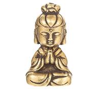 FENGSHUI-CAISHEN Pure Copper Guan Yin Statue - Handmade for Meditating Zen Decor, Small Quan Yin Figurine, Baby Kwan Yin