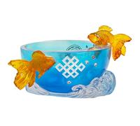 Fengshuibringluck Feng Shui Double Fish Bowl Wealth Abundance Good Luck Statue 2026 Amulet Decor