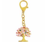 Fengshuibringluck Feng Shui Lap Chun Wealth Tree Keychain Good Fortune Luck Amulet Key Chain