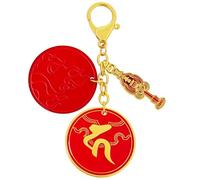fengshuisale 2026 Feng Shui Red Ksiddigarbha Fireball Amulet Keychain Traditional Culture w5745, Red, 12.2*4.7cm/4.8*1.85in