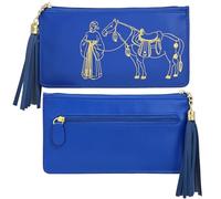 fengshuisale 2026 Tribute Horse Wealth Wallet, Blue, 19*10.5cm/7.5*4.13in
