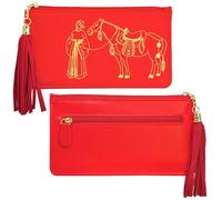 fengshuisale 2026 Tribute Horse Wealth Wallet, Red, 19*10.5cm/7.5*4.13in