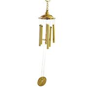 fengshuisale Feng Shui Brass 6 Rod All Metal Windchime W Free Red String Bracelet J2004