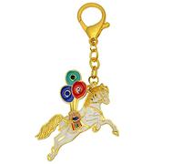 fengshuisale Feng Shui Joyous Windhorse Amulet Keychain Lucky Keychain W5329,4.53 x 1.97 in