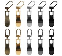 FENGWANGLI Zipper Pull Replacement for Small Holes (Wave Thin Zipper Pull)