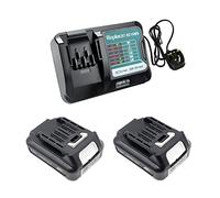 FengWings® 2PCS 12V 2.0Ah Battery Replacement for 12V CXT BL1015 BL1016 BL1021B BL1041B BL1020B BL1040B Battery with DC10WD Charger Compatible with DF031D TD110D JR103D JR105D HP333D