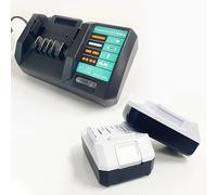 FengWings® BL1813G BL1815G BL1820G 18V 2.0Ah 2X Battery With Charger DC18WA, Replace For MT 18V BL1813G BL1820G BL1840G, Compatible with HP457D TD127D DF457D DF457DWE JV183D