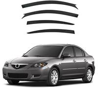 FengXH On Car Wind Deflectors for Mazda 3 Sedan BK 2003-2009，Rain Deflectors,Let Fresh Air In During Rain,Sunshades,Reduced Wind Noise.