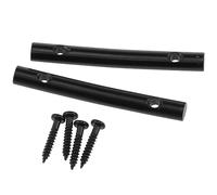 Fengxiaomin 2PCS 45MM Metal Guitar String Retainer Bars String Tension Bars With Mounting Screws For Electric guitars (Black)