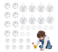 fengxuanwl 32 pieces rattle cans rattle balls and cuddly toys squeakers for sewing in set, cute squealer toy, crinkle foil for sewing in, crinkle foil for dog pet baby toy noise maker