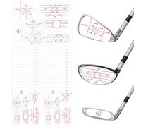 fengxuanwl 350 Pcs Golf Impact Tape Set, Golf Grip Training Aid, Putter Specific Clubface Stickers, Analysis of Sweet Spot and Stroke Stability, Practical Training Tool for Enhancing Swing Precision
