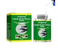 Fengyang 125ml Liquid Rubber,Liquid Insulating Rubber Coat, Liquid Electrical Tape, Liquid Insulation Electrical Tape, Water-Proof Fast Dry Tape Resistant Flame Retardant Glue (White)