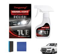 Fengyang®Ceramic Headlight Restoration Kit,Headlight Restoration Spray,Cleaner Restores Clear Car Plastic and Protects, Head-light Restore and Protect for All Vehicle Types