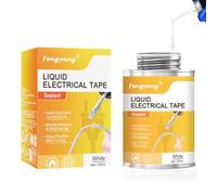 Fengyang® Liquid Insulating Rubber Coat Liquid Electrical Tape Liquid Insulation Tape Liquid Insulation Electrical Tape Water-proof Fast Dry Tape Resistant Flame Retardant Glue (White)