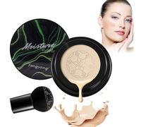 Fengyang Mushroom Head Air Cushion BB Cream, Moisturizing Foundation, Concealer, Natural, 2 Piece Set