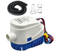 FengyingRise 1100GPH Automatic Bilge Pump 12V with 1-1/8" x 6ft Hose Kit - Heavy-Duty Marine Water Removal System for Boats, Yachts & RVs