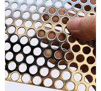 FengYoo 19 Gauge Perforated Metal Sheets Expanded Metal Mesh Aperture 1.5mm Thickness 1.1mm 200mmX100mm Perforated Stainless Steel Sheet Stainless Steel Mesh Screen Metal Screen Panel
