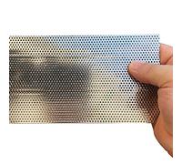 FengYoo 19 Gauge Perforated Metal Sheets Expanded Metal Mesh Aperture 1.5mm Thickness 1.1mm 200mmX100mm Perforated Stainless Steel Sheet Stainless Steel Mesh Screen Metal Screen Panel